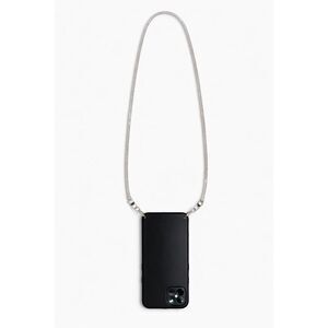 J.Crew Embellished Crystal Phone Long Wrist Strap Lanyard Silver Rhinestone, New